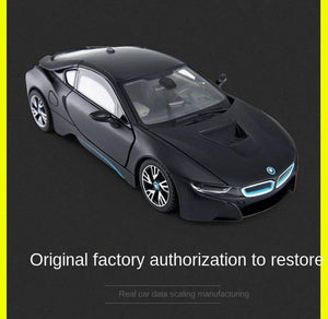 Planet Gates Toys for Boys 1:24diecast Model Cars  BMW I8 Alloy Car Model Simulation Ornaments Cars Toy  Diecast Model Cars