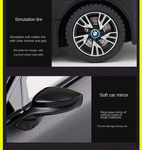 Planet Gates Toys for Boys 1:24diecast Model Cars  BMW I8 Alloy Car Model Simulation Ornaments Cars Toy  Diecast Model Cars