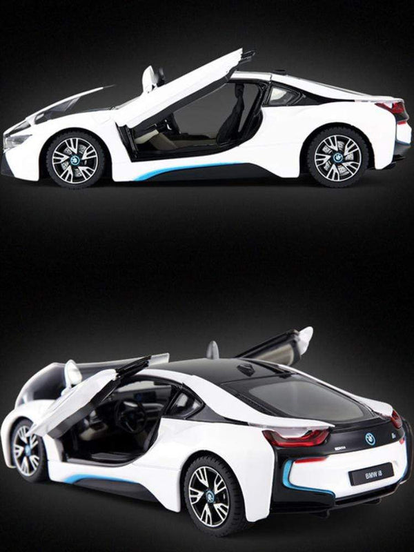 Planet Gates Toys for Boys 1:24diecast Model Cars  BMW I8 Alloy Car Model Simulation Ornaments Cars Toy  Diecast Model Cars