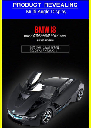 Planet Gates Toys for Boys 1:24diecast Model Cars  BMW I8 Alloy Car Model Simulation Ornaments Cars Toy  Diecast Model Cars