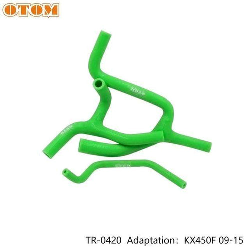 Planet Gates TR-0420 Motorcycle Silicone Radiator Coolant Hose Kit For KAWASAKI KXF KX250F KX450F 2007 2008 2009 2010 2015 2019 GREEN