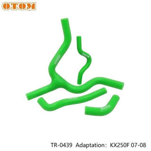 Planet Gates TR-0439 Motorcycle Silicone Radiator Coolant Hose Kit For KAWASAKI KXF KX250F KX450F 2007 2008 2009 2010 2015 2019 GREEN