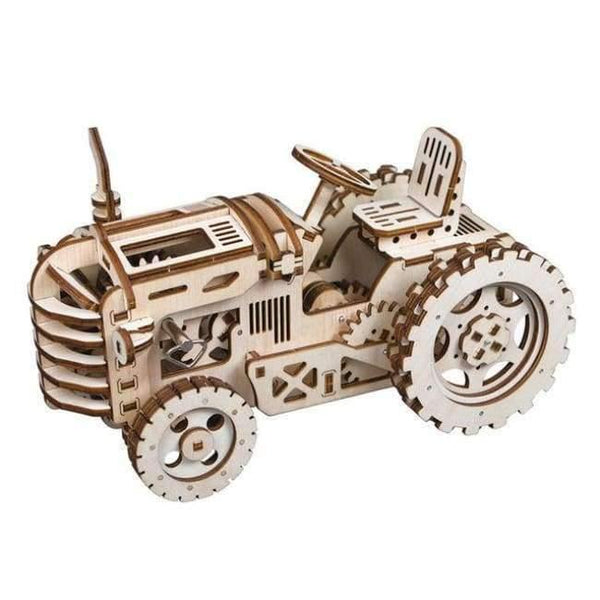 Planet Gates Tractor / China Robotime 8 Kinds DIY Gear Drive Wooden Mechanical Model Building Kits Assembly Toy Gift for Children Teens Adult LGLK