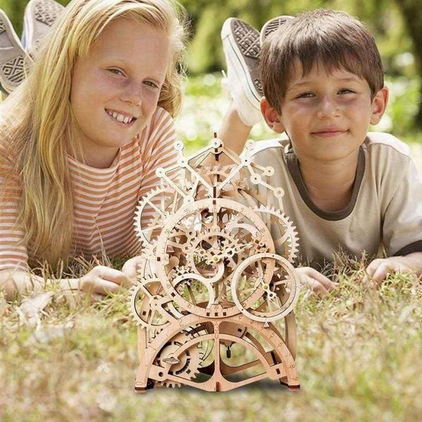 Planet Gates Tractor / United States Creative 4 Kinds DIY Laser Cutting 3D Mechanical Model Wooden Puzzle Game Assembly Toy Gift for Children Teens Adult LK