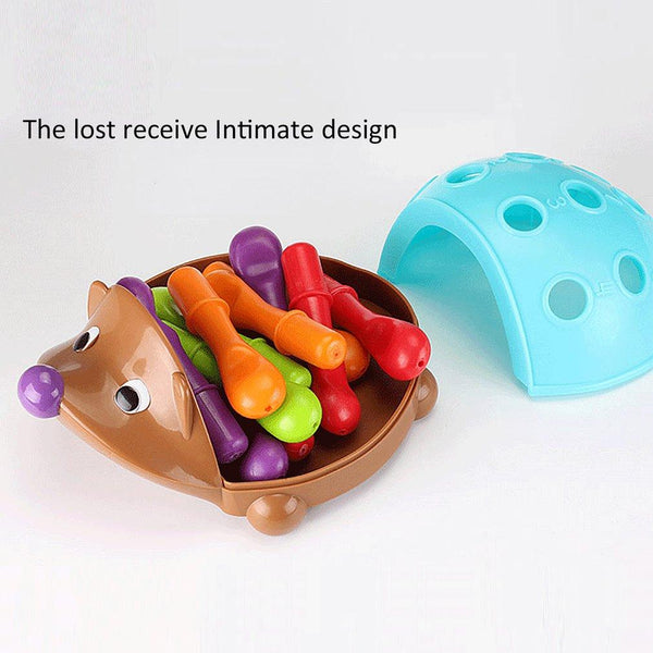 Planet Gates Training Focused on Children's Fine Motor Hand-Eye Coordination Fight Inserted Hedgehog Baby Educational Toy