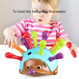 Planet Gates Training Focused on Children's Fine Motor Hand-Eye Coordination Fight Inserted Hedgehog Baby Educational Toy