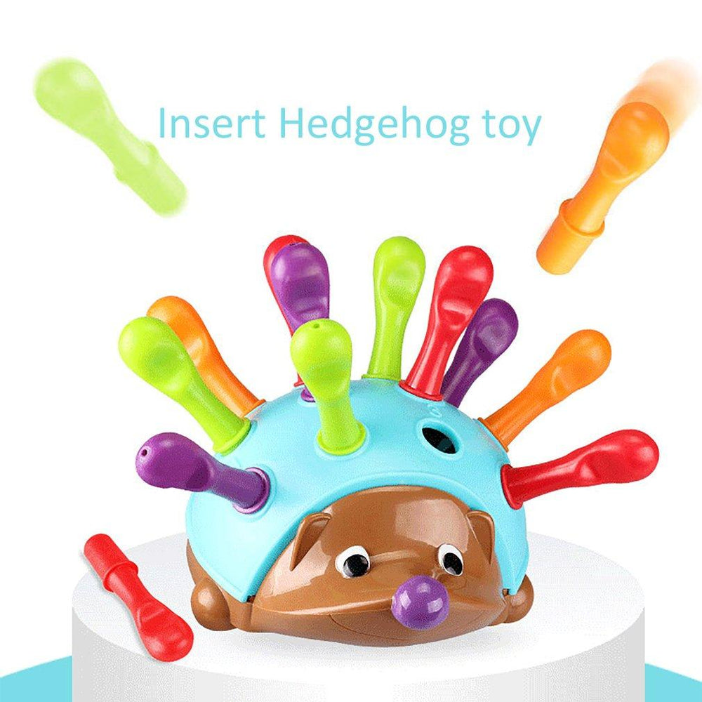 Planet Gates Training Focused on Children's Fine Motor Hand-Eye Coordination Fight Inserted Hedgehog Baby Educational Toy