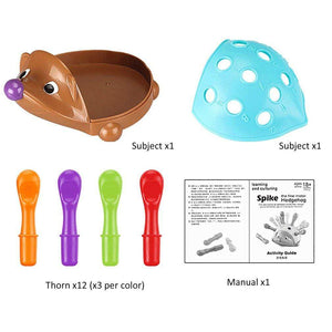 Planet Gates Training Focused on Children's Fine Motor Hand-Eye Coordination Fight Inserted Hedgehog Baby Educational Toy