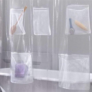 Planet Gates Translucent Bathroom Shower Curtain with Pocket Waterproof Bath Curtain Clear Translucent Bathroom Shower Curtain Bathroom Products