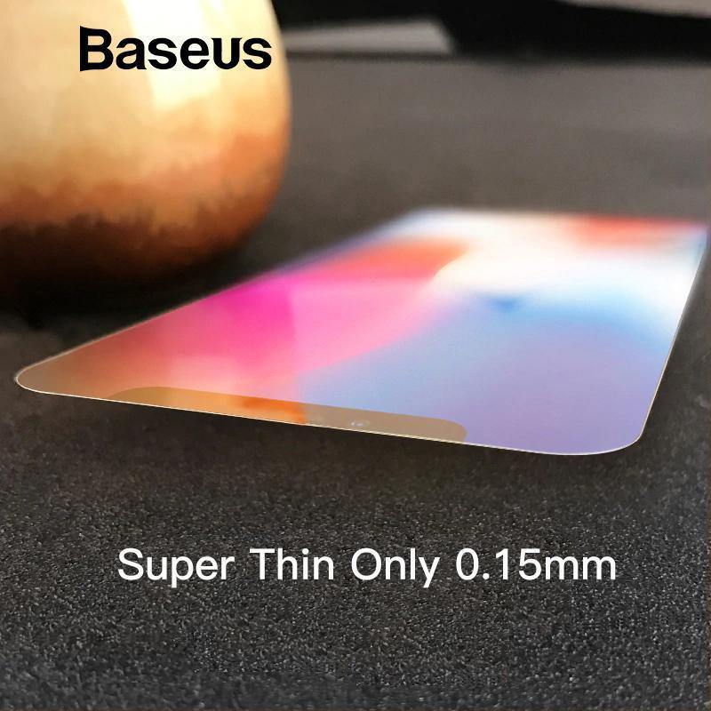 Planet Gates Transparent / 0.3mm Baseus Ultra Thin Screen Protector For iPhone X 10 Glass Tempered Transparent Scratch Proof Protective Glass For iPhone X