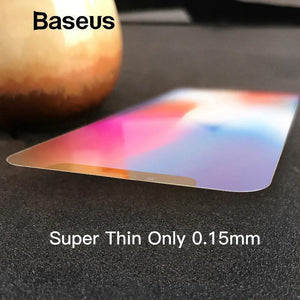 Planet Gates Transparent / 0.3mm Baseus Ultra Thin Screen Protector For iPhone X 10 Glass Tempered Transparent Scratch Proof Protective Glass For iPhone X