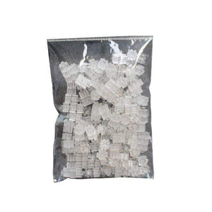 Planet Gates Transparent 200pcs Mini Building Blocks DIY Brick 1x1Dots 200PCS 25Colors Educational Games Toys for Children Compatible with brands blocks