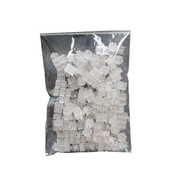 Planet Gates Transparent 200pcs Mini Building Blocks DIY Brick 1x1Dots 200PCS 25Colors Educational Games Toys for Children Compatible with brands blocks