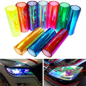 Planet Gates Transparent 30*150cm HeadLight Film Sticker Car Light Stickers Chameleon Vinyl Car Film Sticker Decal for Headlight & Tail Light