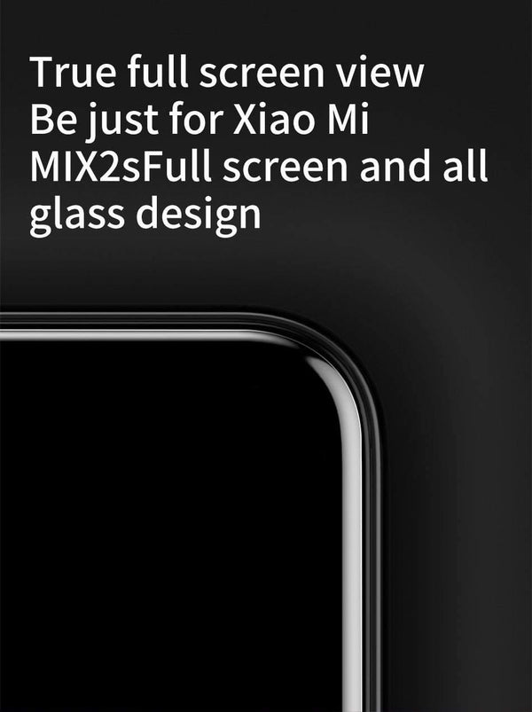 Planet Gates Transparent Baseus 0.2mm 9H Full Coverage Tempered Glass For Xiaomi Mix 2S Ultra Thin Screen Protector Glass Front Protective Glass Film