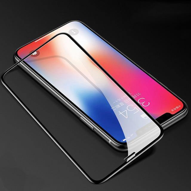 Planet Gates Baseus For iPhone X Screen Protector 0.2mm 9H Tempered Glass For iPhone X 10 Ultra Thin 6D Full Coverage Front Protective Glass