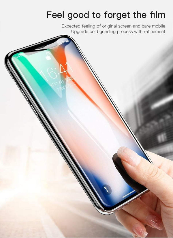 Planet Gates Transparent Baseus Screen Protector For iPhone X 0.3mm Ultra Thin 9H 3D Full Coverage Protective Glass For iPhone X Tempered Glass Cover
