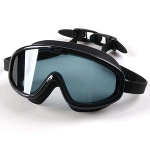 Planet Gates Transparent Black / China Swimming Goggles  Whole Shaped Lens Comfortable Silicone Large Frame Swimming Glasses for Men Women Adult