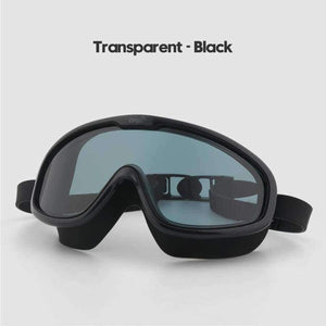 Planet Gates Transparent Black / China Swimming Goggles  Whole Shaped Lens Comfortable Silicone Large Frame Swimming Glasses for Men Women Adult