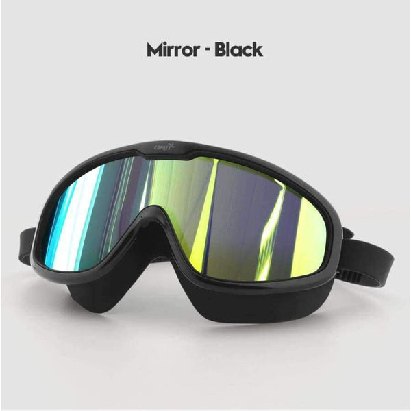 Planet Gates Transparent Black / China Swimming Goggles  Whole Shaped Lens Comfortable Silicone Large Frame Swimming Glasses for Men Women Adult