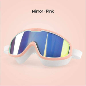 Swimming Goggles Whole Shaped Lens Comfortable Silicone Large Frame Swimming Glasses For Men Women Adult