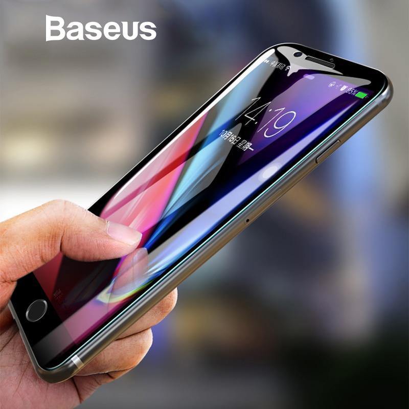 Planet Gates Transparent Black / For iPhone 7 8 Baseus 5D Screen Protector For iPhone 7 8 Tempered Glass Full Screen Anti Blue Light Front Glass For iPhone 7 Plus 8 Plus Glass