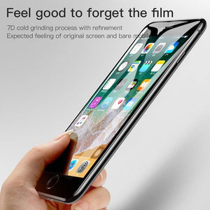 Planet Gates Transparent Black / For iPhone 7 8 Baseus Protective Glass For iPhone 8 7 Plus Screen Protector 0.3mm Thin Full Coverage Tempered Glass For iPhone 7 7 Plus Glass
