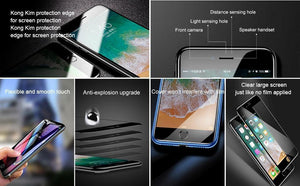 Planet Gates Transparent Black / For iPhone 7 8 Baseus Protective Glass For iPhone 8 7 Plus Screen Protector 0.3mm Thin Full Coverage Tempered Glass For iPhone 7 7 Plus Glass
