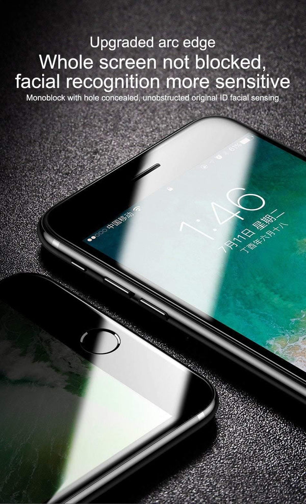 Planet Gates Transparent Black / For iPhone 7 8 Baseus Protective Glass For iPhone 8 7 Plus Screen Protector 0.3mm Thin Full Coverage Tempered Glass For iPhone 7 7 Plus Glass
