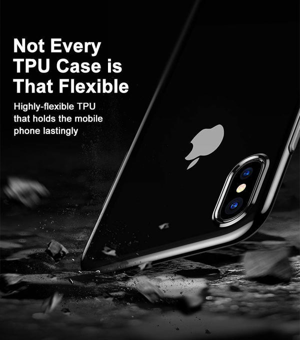 Planet Gates Transparent Black / For iPhone X Baseus Ultra Thin TPU Case For iPhone X Dirt-resistant Case Transparent Soft Silicone High Transparency Case For iPhone X Cover