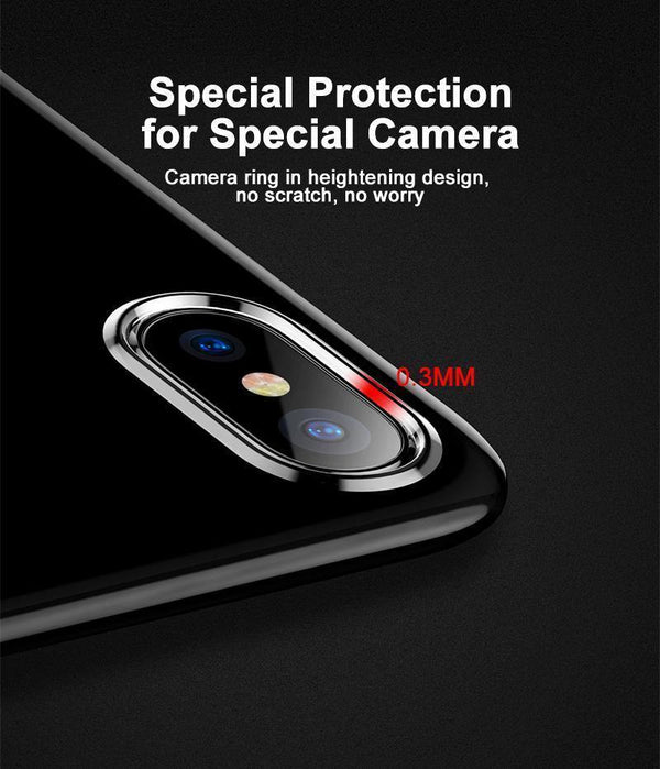 Planet Gates Transparent Black / For iPhone X Baseus Ultra Thin TPU Case For iPhone X Dirt-resistant Case Transparent Soft Silicone High Transparency Case For iPhone X Cover