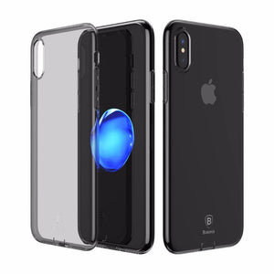 Planet Gates Transparent Black / For iPhone X Baseus Ultra Thin TPU Case For iPhone X Dirt-resistant Case Transparent Soft Silicone High Transparency Case For iPhone X Cover