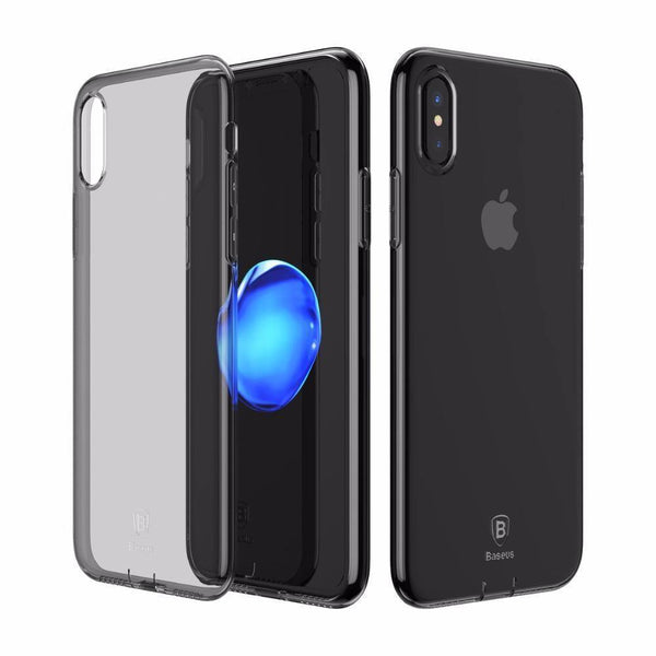 Planet Gates Transparent Black / For iPhone X Baseus Ultra Thin TPU Case For iPhone X Dirt-resistant Case Transparent Soft Silicone High Transparency Case For iPhone X Cover