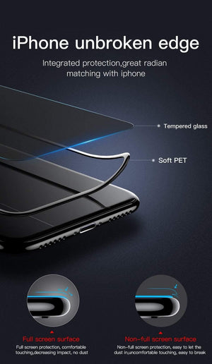 Planet Gates Transparent Black / For iPhone XR 6.1 Baseus 0.23mm Screen Protector For iPhone Xs XR Xs Max 2018 Protective Glass Full Coverage Tempered Glass For iPhone X Anti Spy