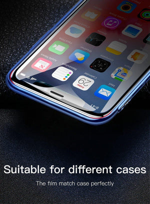 Planet Gates Transparent Black / For iPhone XR 6.1 Baseus 0.23mm Screen Protector For iPhone Xs XR Xs Max 2018 Protective Glass Full Coverage Tempered Glass For iPhone X Anti Spy