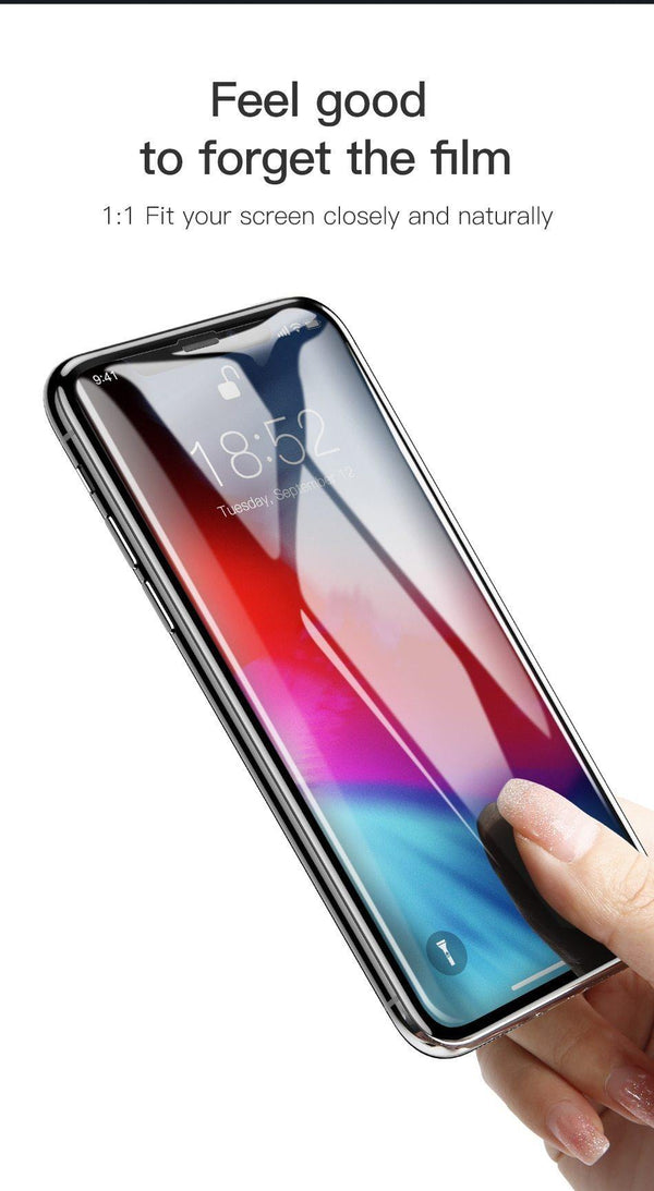 Planet Gates Transparent Black / For iPhone XR 6.1 Baseus 0.23mm Screen Protector For iPhone Xs XR Xs Max 2018 Protective Glass Full Coverage Tempered Glass For iPhone X Anti Spy