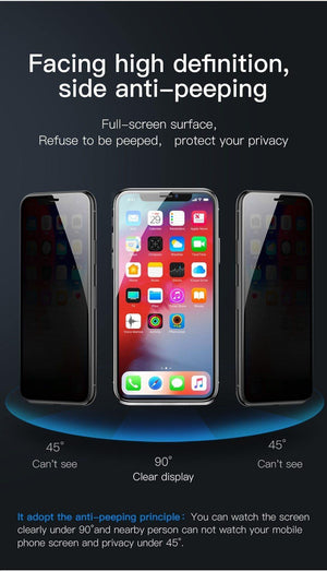 Planet Gates Transparent Black / For iPhone XR 6.1 Baseus 0.23mm Screen Protector For iPhone Xs XR Xs Max 2018 Protective Glass Full Coverage Tempered Glass For iPhone X Anti Spy