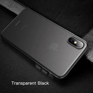 Planet Gates Transparent Black / For iPhone Xs 5.8 Baseus Super Super Thin Wing Case For iPhone Xs Xs Max XR 2018 Cases Hard PP Back Phone Accessories For iPhone Xs Xs Max Cover