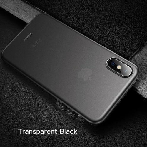 Planet Gates Transparent Black / For iPhone Xs 5.8 Baseus Super Super Thin Wing Case For iPhone Xs Xs Max XR 2018 Cases Hard PP Back Phone Accessories For iPhone Xs Xs Max Cover