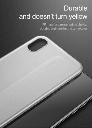Planet Gates Transparent Black / For iPhone Xs 5.8 Baseus Super Super Thin Wing Case For iPhone Xs Xs Max XR 2018 Cases Hard PP Back Phone Accessories For iPhone Xs Xs Max Cover