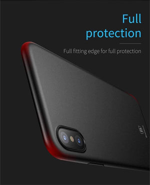 Planet Gates Transparent Black / PP Baseus Luxury Simple Phone Case For iPhone X Smooth Matte PP Case For iPhone X Ultra Thin Back Phone Cover For iPhoneX Coque