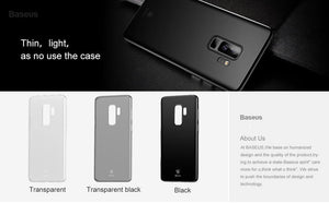 Planet Gates Transparent Black / S9 Baseus Super Super Thin Phone Case For Samsung Galaxy S9 S9+ Ultra Slim Case For Samsung S9 Plus Coque