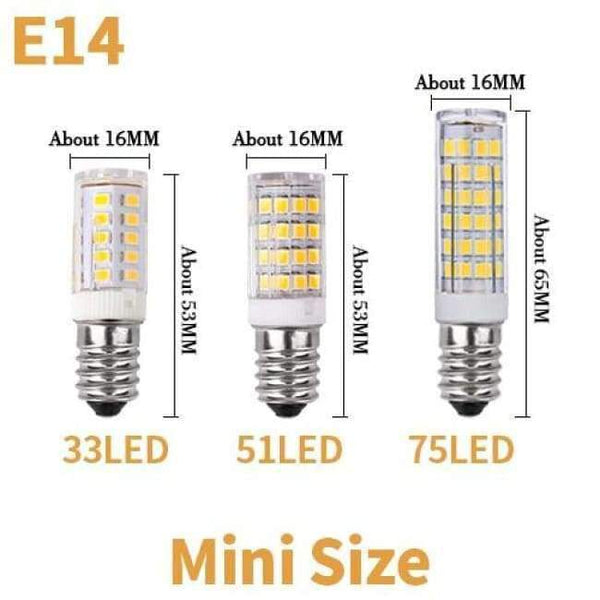 Planet Gates Transparent Bulb e14 / 33LEDs / Cold White JJD E27 LED Lamp E14 LED Corn Bulb Lampada 24 36 48 56 69 72LEDs Chandelier Candle LED Light SMD5730 220V For Home Decoration