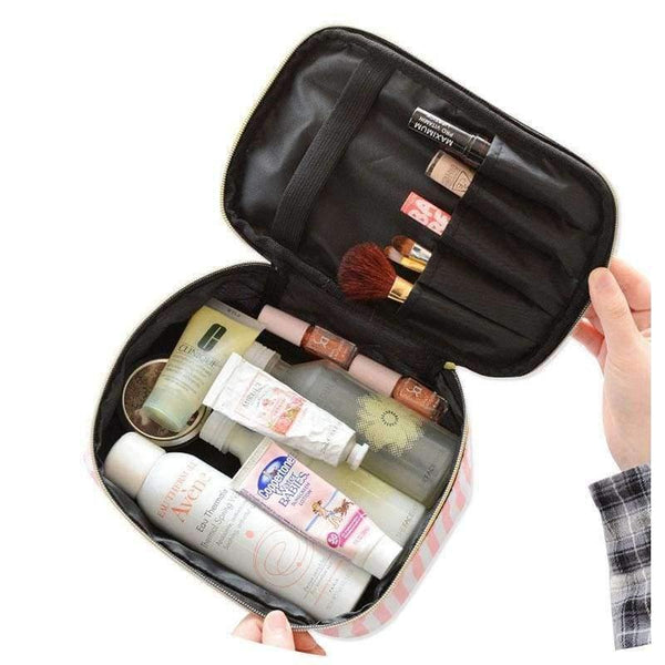 Planet Gates Transparent Cosmetic Bag Travel Toiletry Bag Set Pink Make-up Organizer Pouch Makeup Case Beautician Vanity Necessaire Trip