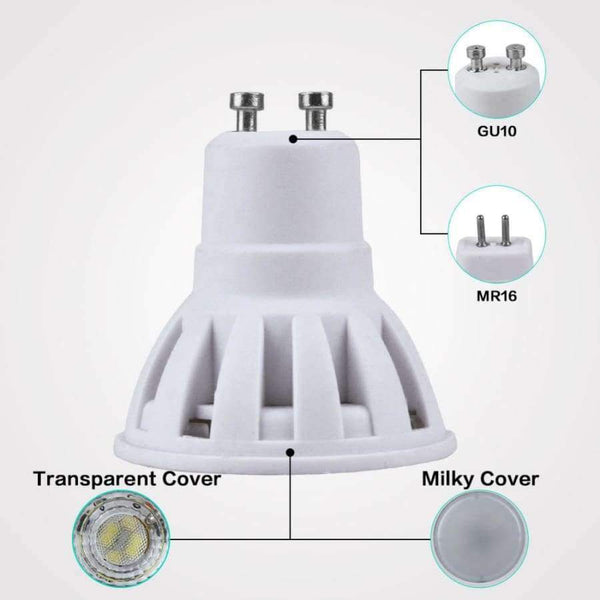 Planet Gates Transparent Cover 3W / MR16 220V / Yes, Warm White Led Bulb Spotlight MR16 GU10 Light E27 E14 Spot Lamp 2835 SMD Lampada GU5.3 220V 110V 12V 3W COB bulb 9W 12W 15W For Home Decor