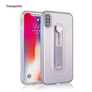 Planet Gates Transparent / For iphone 5 iPhone 7 6S 8 Plus ring buckle phone Case For iPhone X 10 luxury bracket TPU Silicone Protected Full Case