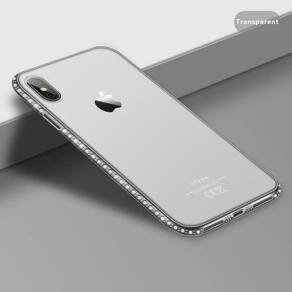 Planet Gates Transparent / For iPhone 6 6s USLION Diamond Bling Transparent Phone Case Cover for iPhone 6 6S 8 7 Plus Soft TPU Clear Cover For iPhone X XR XS Max 5 5s SE