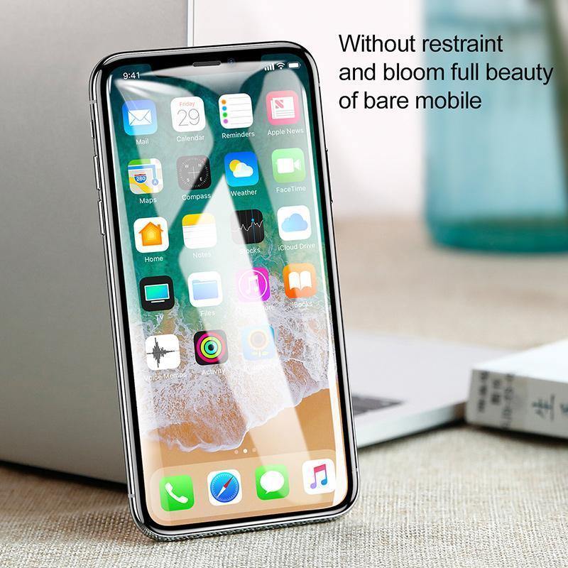 Planet Gates Transparent / For iPhone X Baseus Screen Protector For iPhone X Tempered Glass Ultra Thin Anti Blue Light Full Screen Front Cover For iPhone X Glass Film