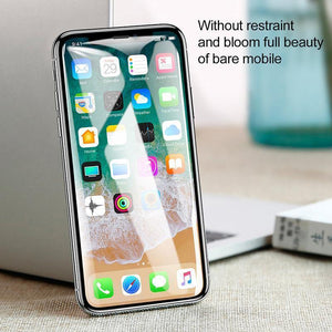 Planet Gates Transparent / For iPhone X Baseus Screen Protector For iPhone X Tempered Glass Ultra Thin Anti Blue Light Full Screen Front Cover For iPhone X Glass Film