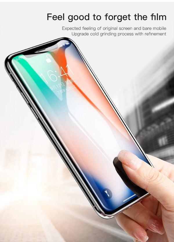 Planet Gates Transparent / For iPhone X Baseus Screen Protector For iPhone X Tempered Glass Ultra Thin Anti Blue Light Full Screen Front Cover For iPhone X Glass Film